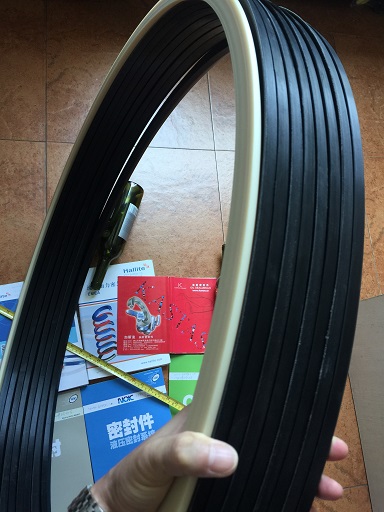 大尺寸V夾布組合油封B環橡膠NBRA環POM