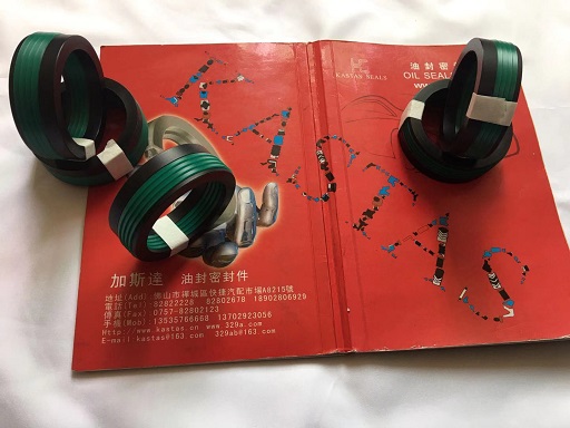 V型组合圈50 65 AC尼龙 中间环PU聚氨酯组合V型圈